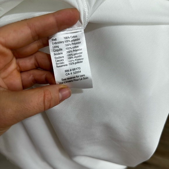 Anthropologie Vineet Bahl Sleeveless V-Neck Floral Cutwork Midi Dress Sz M - Picture 15 of 16